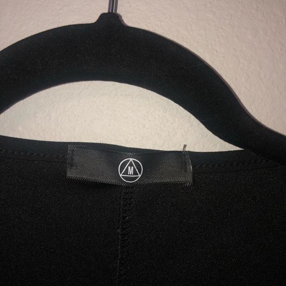 Missguided Knot Front Black Dress - Picture 2 of 3